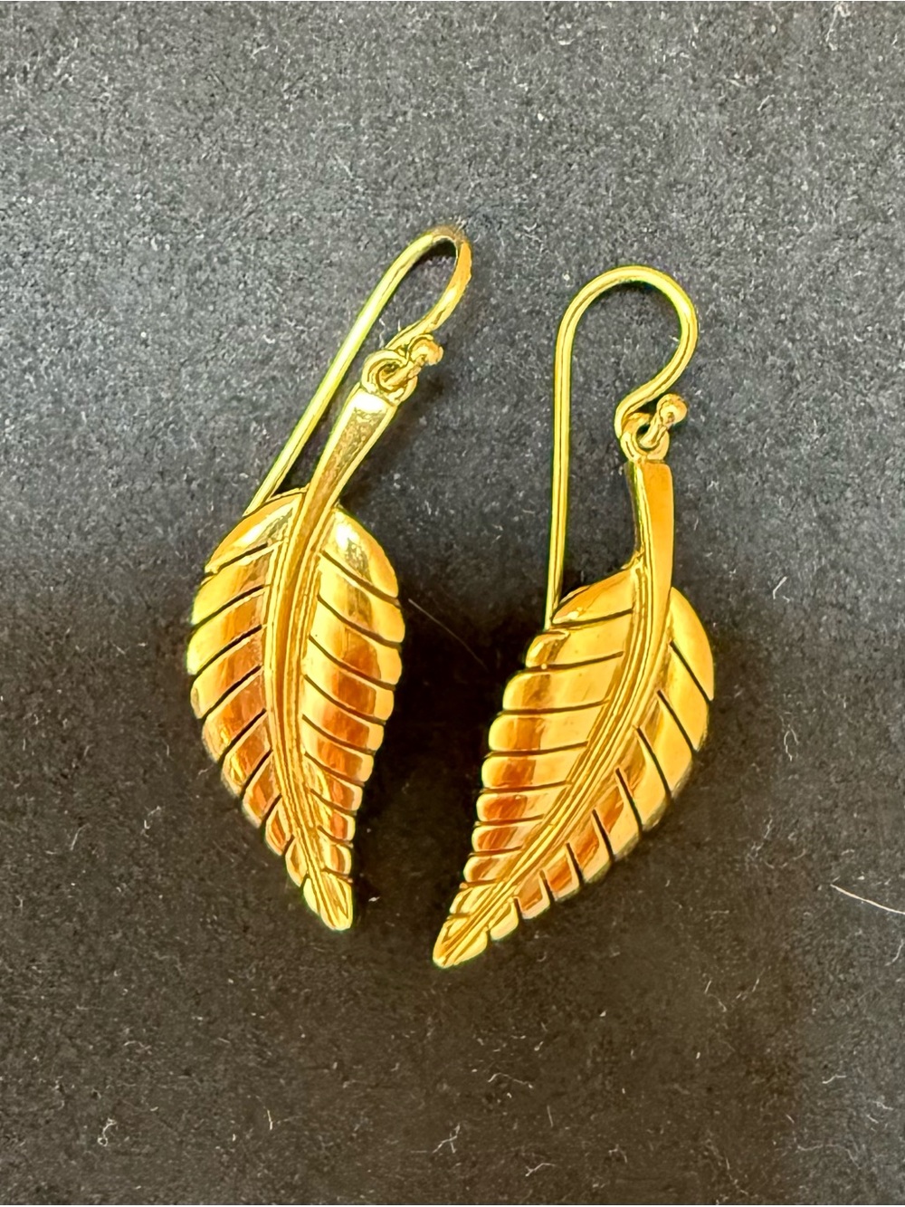 Jennifer Meyer 18k Leaf Earrings